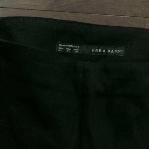 Zara black pants with zippers - Picture 2 of 4